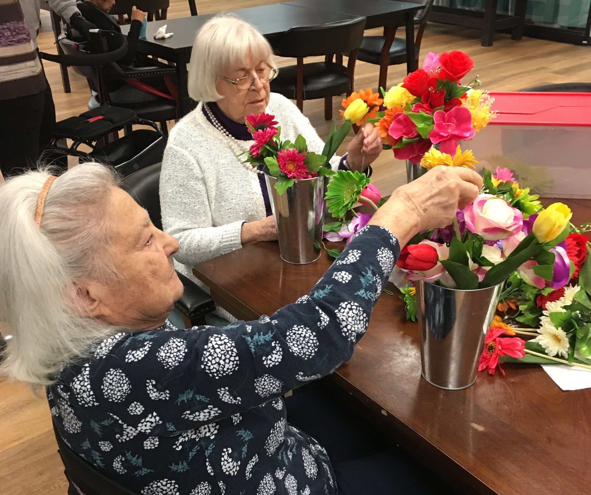 FlowerArranging Flower Arranging Activity At Our Day Program