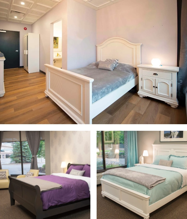 Memory & Company's fully furnished private bedrooms with attached Washroom.